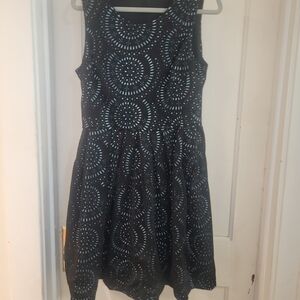 Calvin Klein Black and Blue Mini Dress